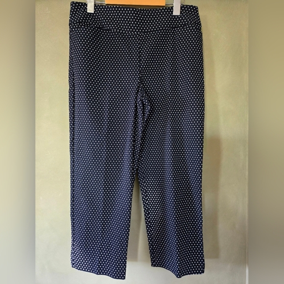 S.C.&Co. | Black Polka Dot Capris, Size 12 - Picture 1 of 9